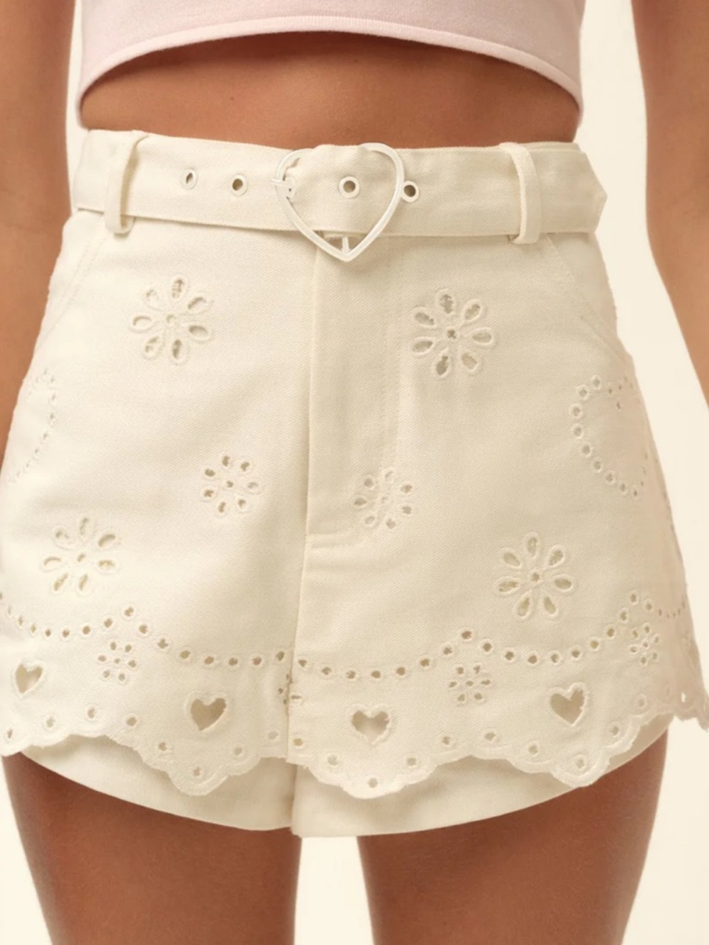 Heart eyelet skirt